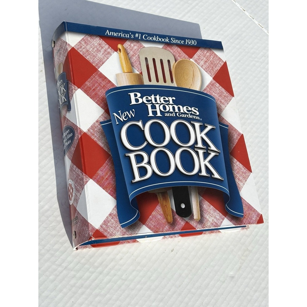 Better Homes And Gardens Cook Book 12th Edition 2002 Red Check Kitchen Cooking